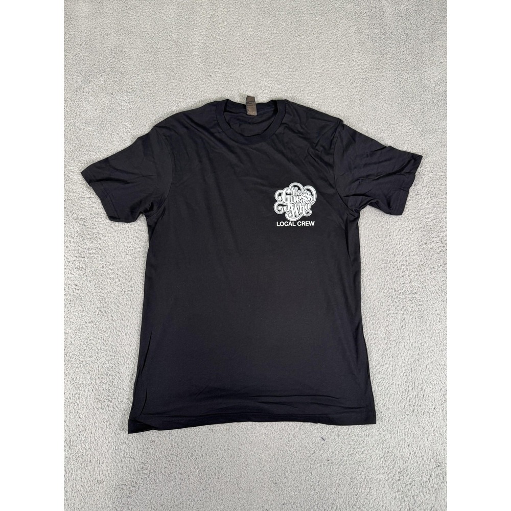 The Guess Who Shirt Mens Medium Black Local Crew Concert Tour Band‎ Tee Music